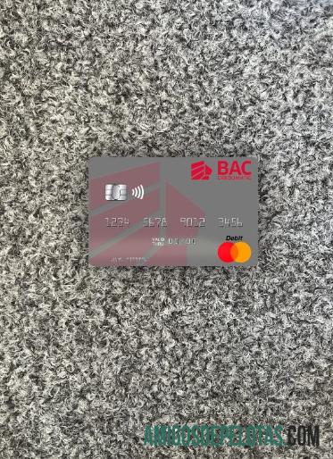 Nicarágua BAC Credomatic Mastercard Photolook Frente baixar para verificação